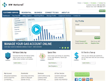 Tablet Screenshot of nwnatural.com